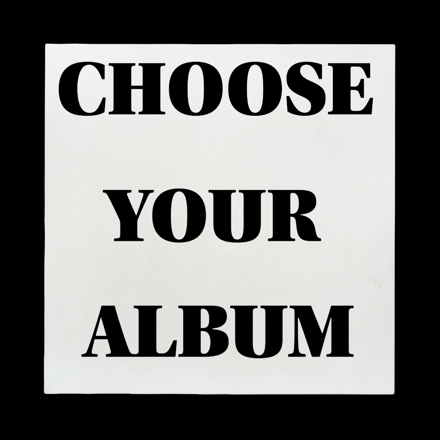 Custom Album Cover Canvas